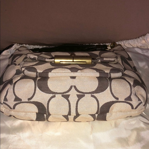 Authentic Coach Rare Kristin Linen Bag Style #16817 - Picture 5 of 15